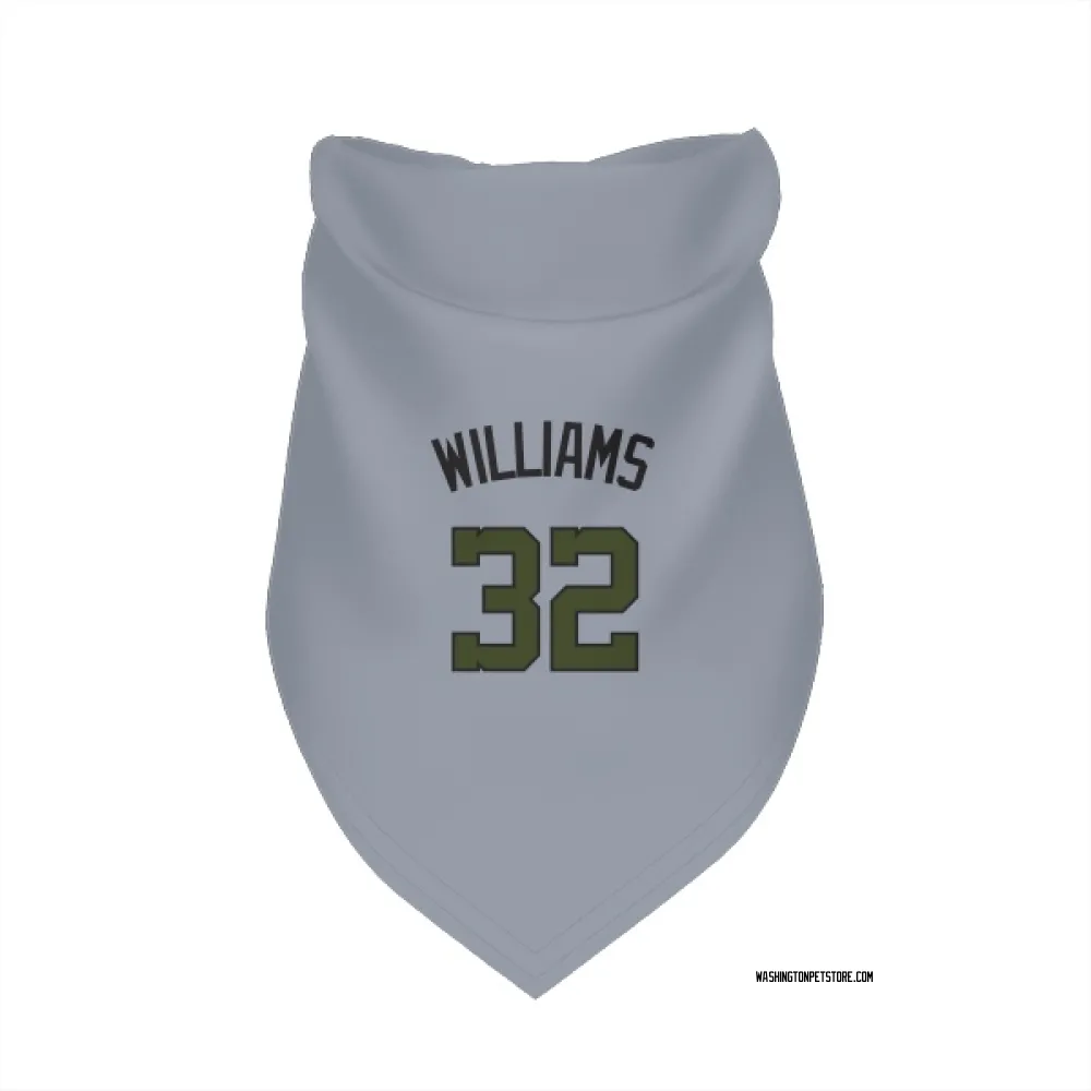 Washington Nationals Trevor Williams Gray Pet Bandana for Dog & Cat