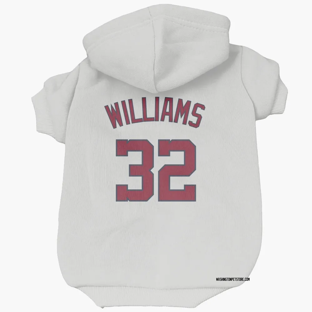 Washington Nationals Trevor Williams White Pet Hoodie for Dog & Cat