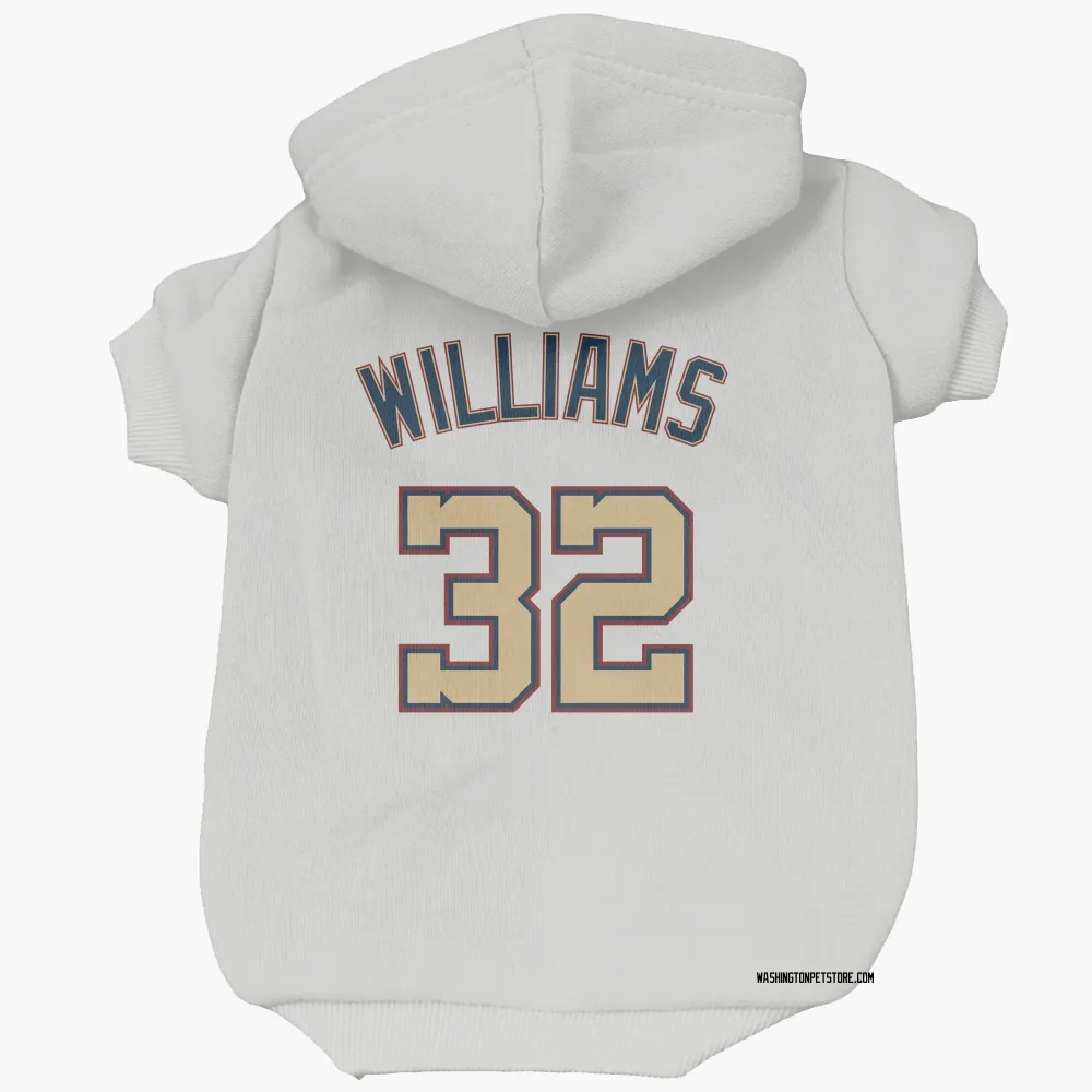 Washington Nationals Trevor Williams White/Gold Pet Hoodie for Dog & Cat