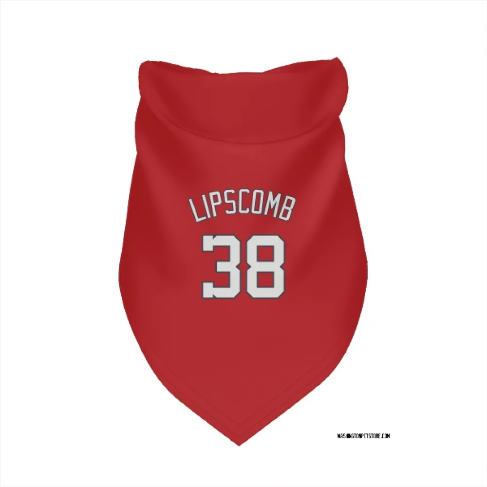 Washington Nationals Trey Lipscomb Red Pet Bandana for Dog & Cat