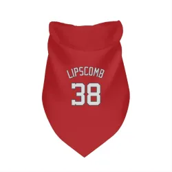 Washington Nationals Trey Lipscomb Red Pet Bandana for Dog & Cat