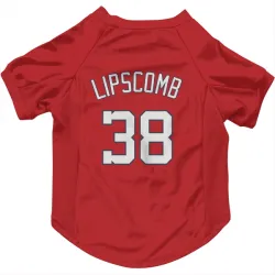 Washington Nationals Trey Lipscomb Red Pet Jersey for Dog & Cat