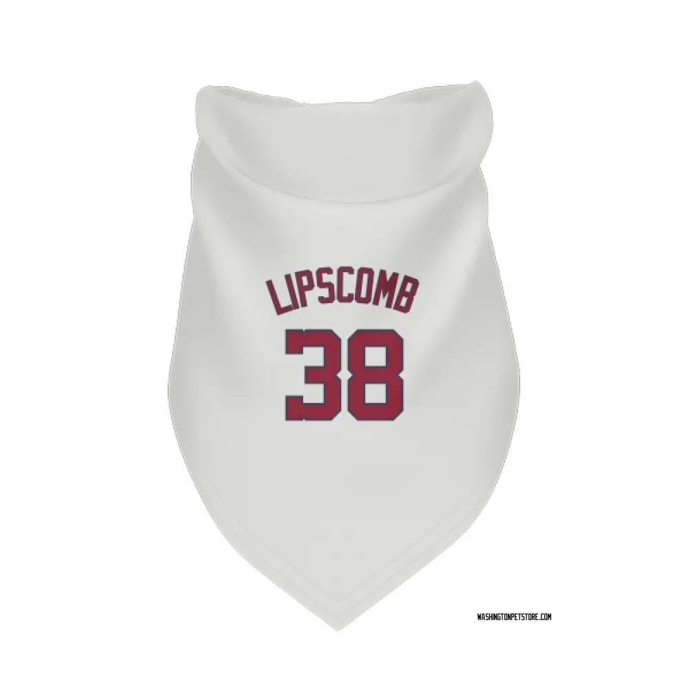 Washington Nationals Trey Lipscomb White Pet Bandana for Dog & Cat