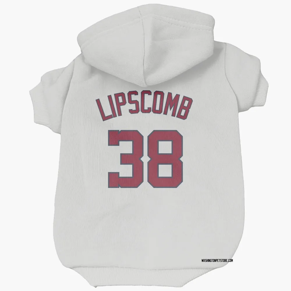 Washington Nationals Trey Lipscomb White Pet Hoodie for Dog & Cat