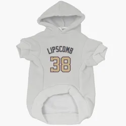 Washington Nationals Trey Lipscomb White/Gold Pet Hoodie for Dog & Cat