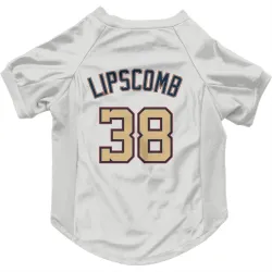 Washington Nationals Trey Lipscomb White/Gold Pet Jersey for Dog & Cat